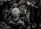 Rohingya refugee mother and her child-Bangladesh Poster och Canvastavla