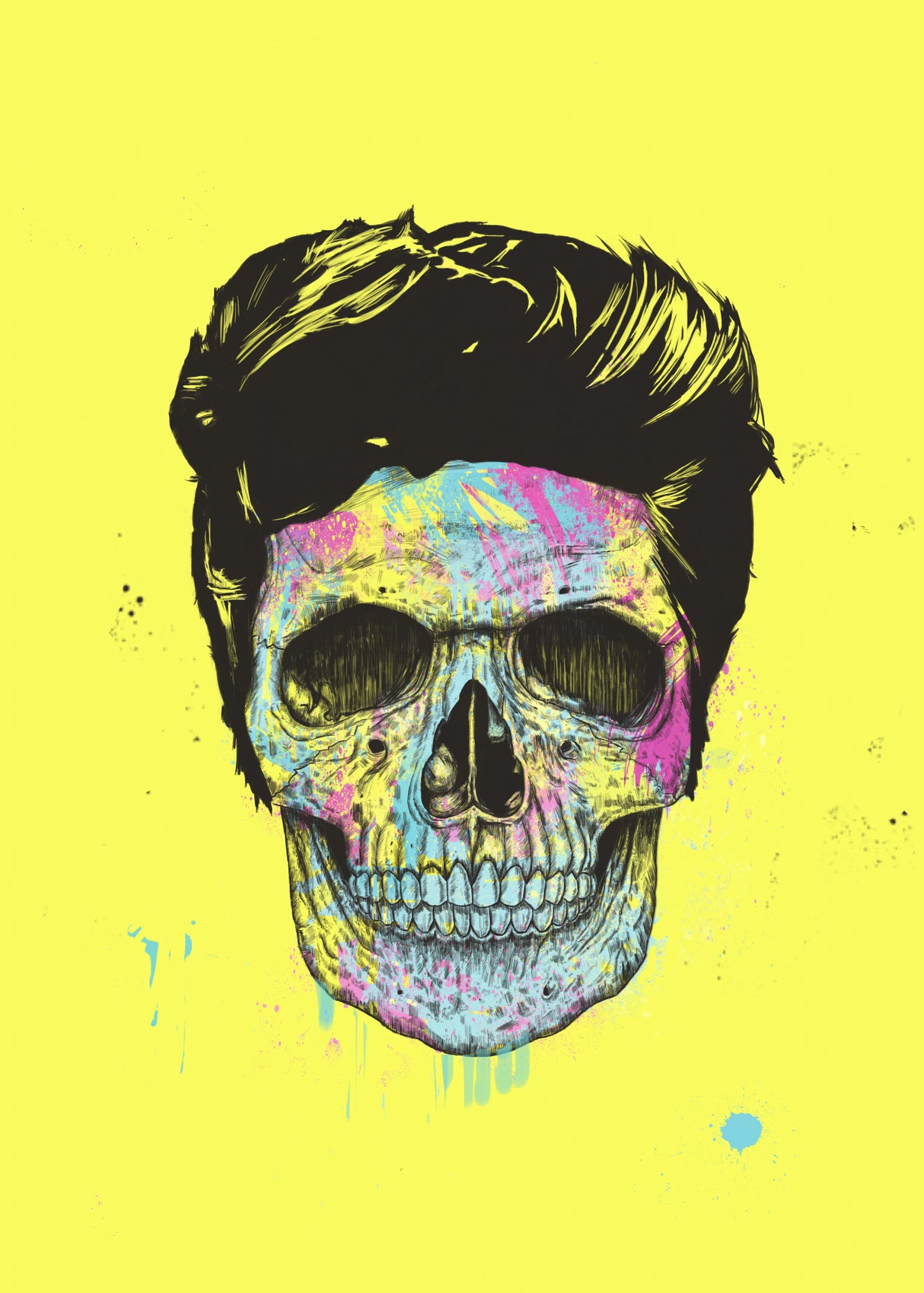 Color your skull Poster och Canvastavla