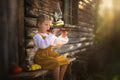 Girl with the flute Poster och Canvastavla