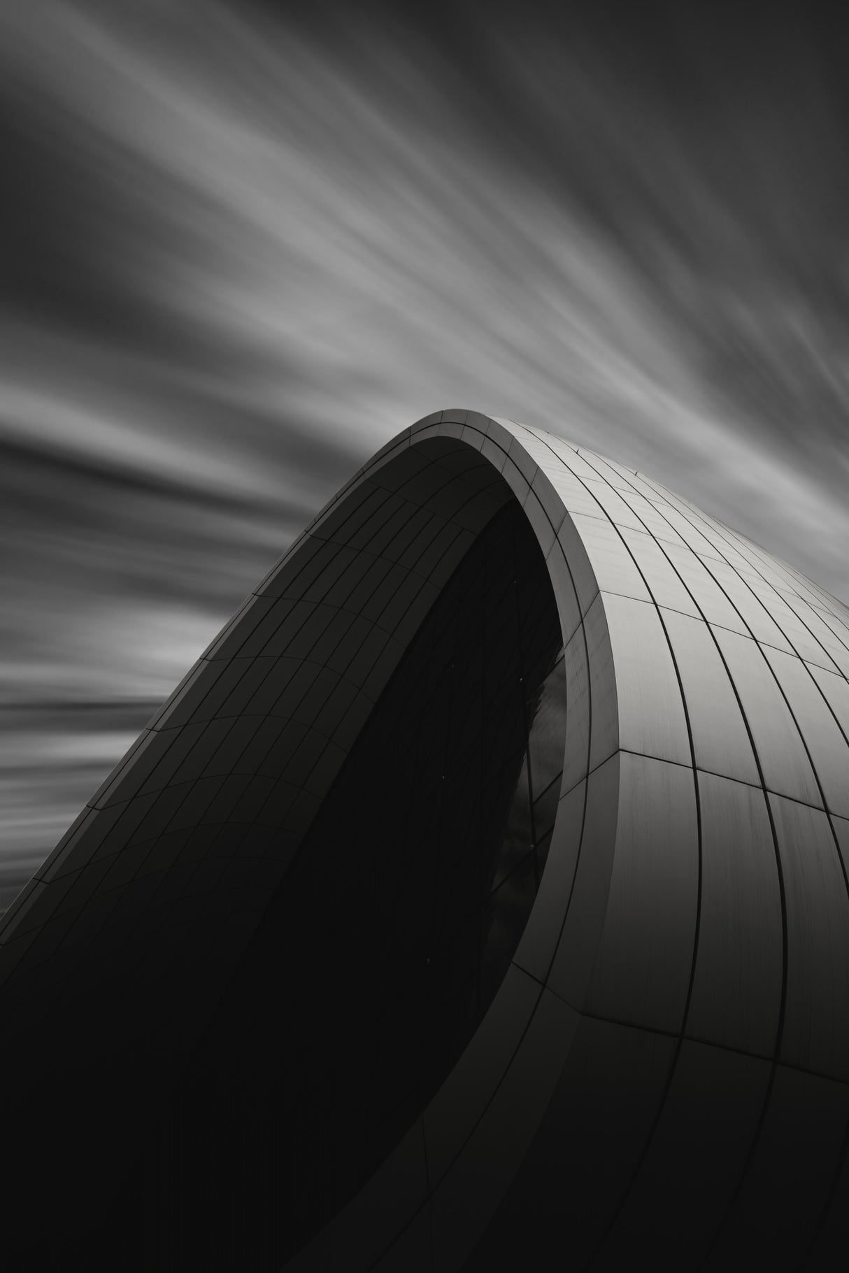 Heydar Aliyev Center Detail, Baku, Azerbaijan Poster och Canvastavla