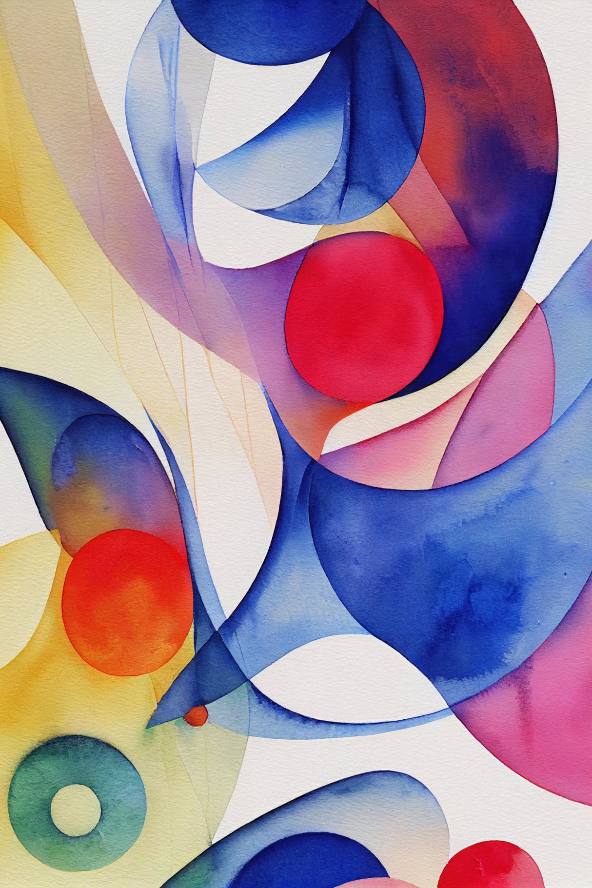 Nature Inspired Abstract Watercolor  (Day 70) Poster och Canvastavla