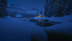 Landscape of Emerald Lake Poster och Canvastavla