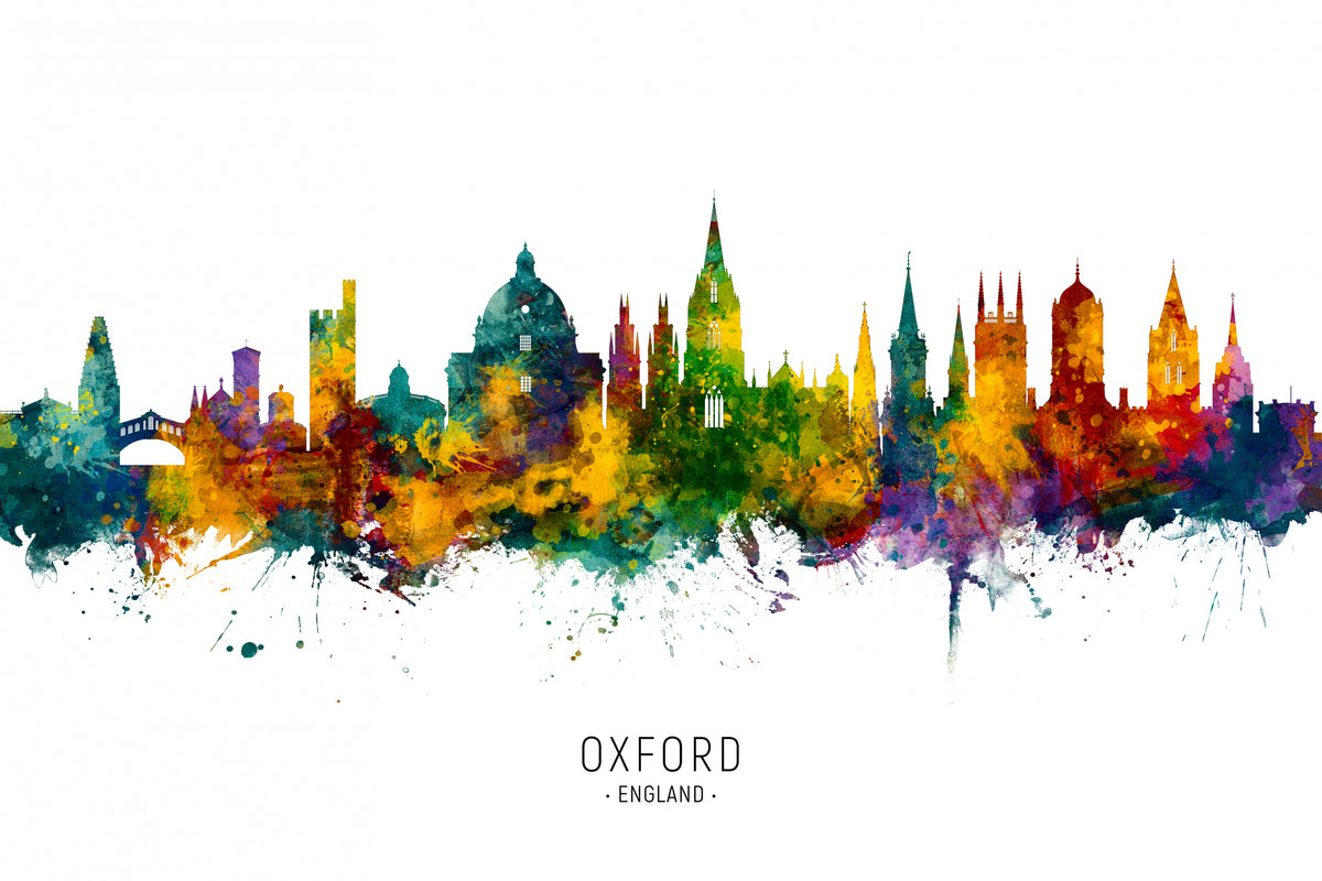 Oxford England Skyline Poster och Canvastavla