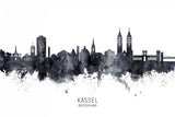 Kassel Germany Skyline Poster och Canvastavla