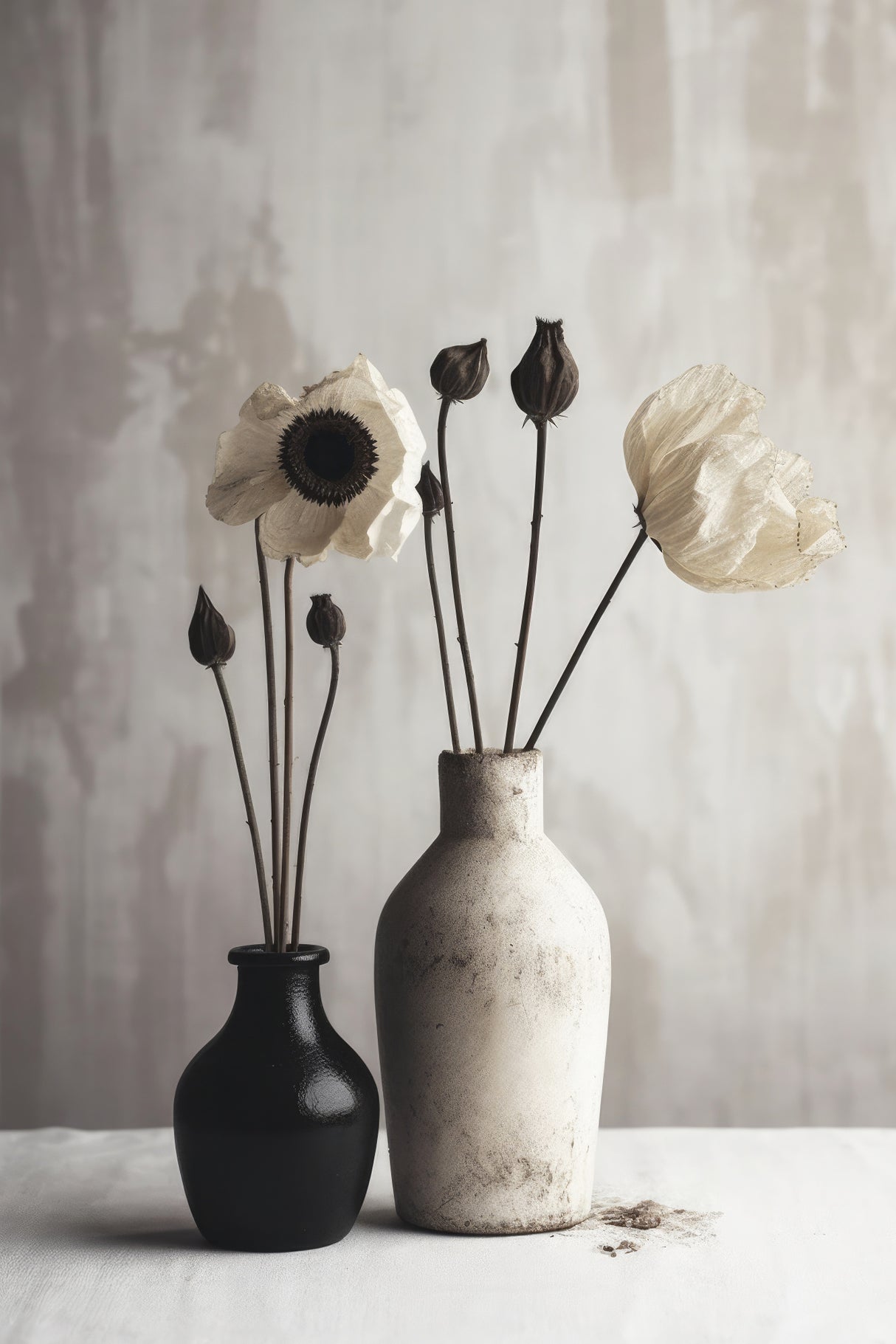 Black And White Ceramic No 1 Poster och Canvastavla