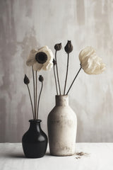Black And White Ceramic No 1 Poster och Canvastavla