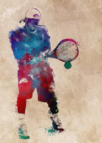 Tennis player sport art Poster och Canvastavla