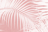 Palm Leaves On Pink Silhouette IV Poster och Canvastavla