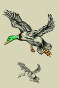 Flying Ducks Poster och Canvastavla
