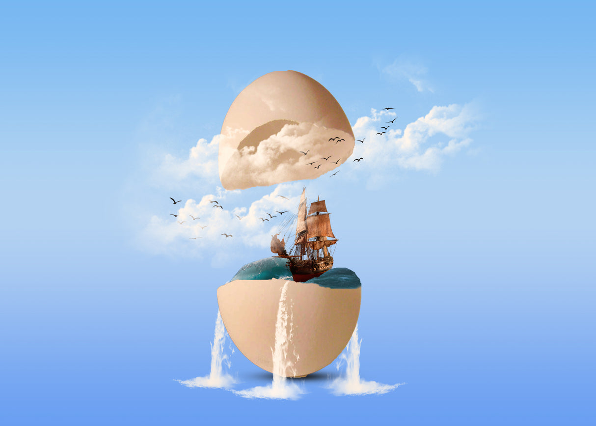Broken Egg Poster och Canvastavla