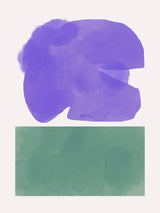 Watercolor Purple and Green Poster och Canvastavla