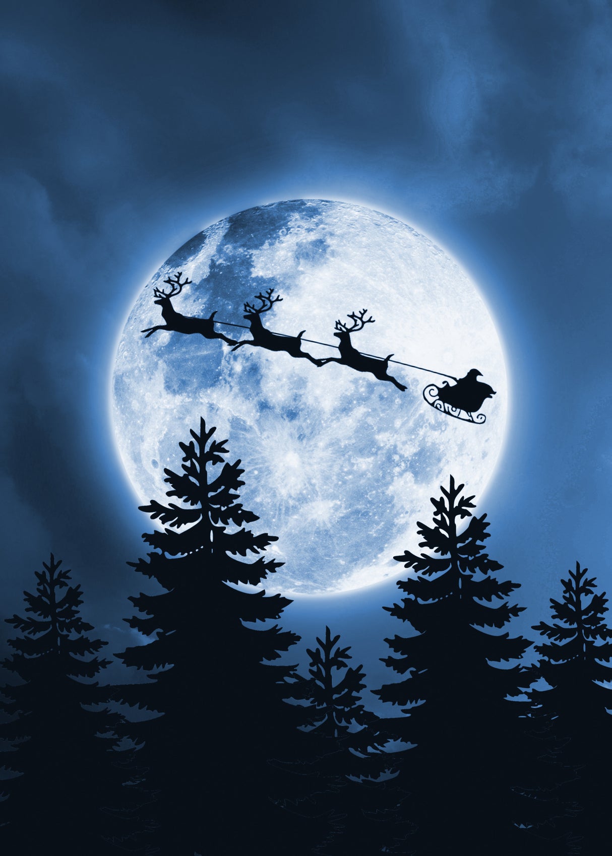 Santa Claus Christmas Poster och Canvastavla