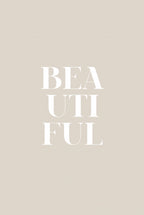 Beautiful Beige Poster och Canvastavla