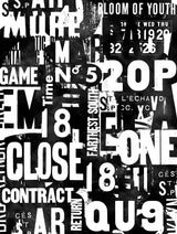 Typography Bw 002 Poster och Canvastavla