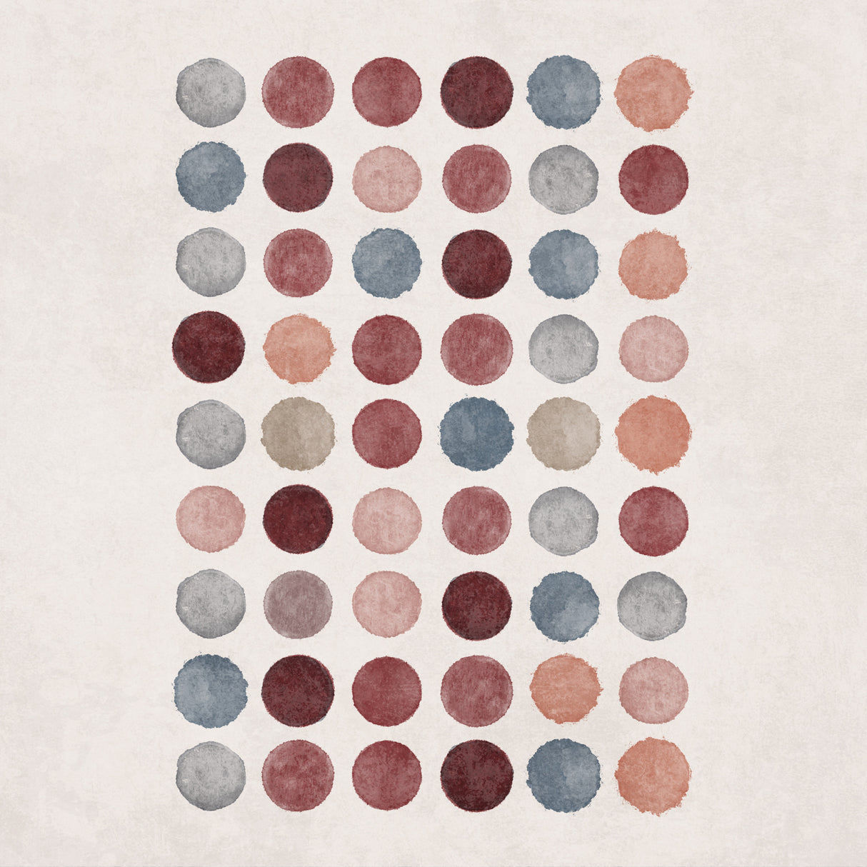 Watercolor Dots Poster och Canvastavla