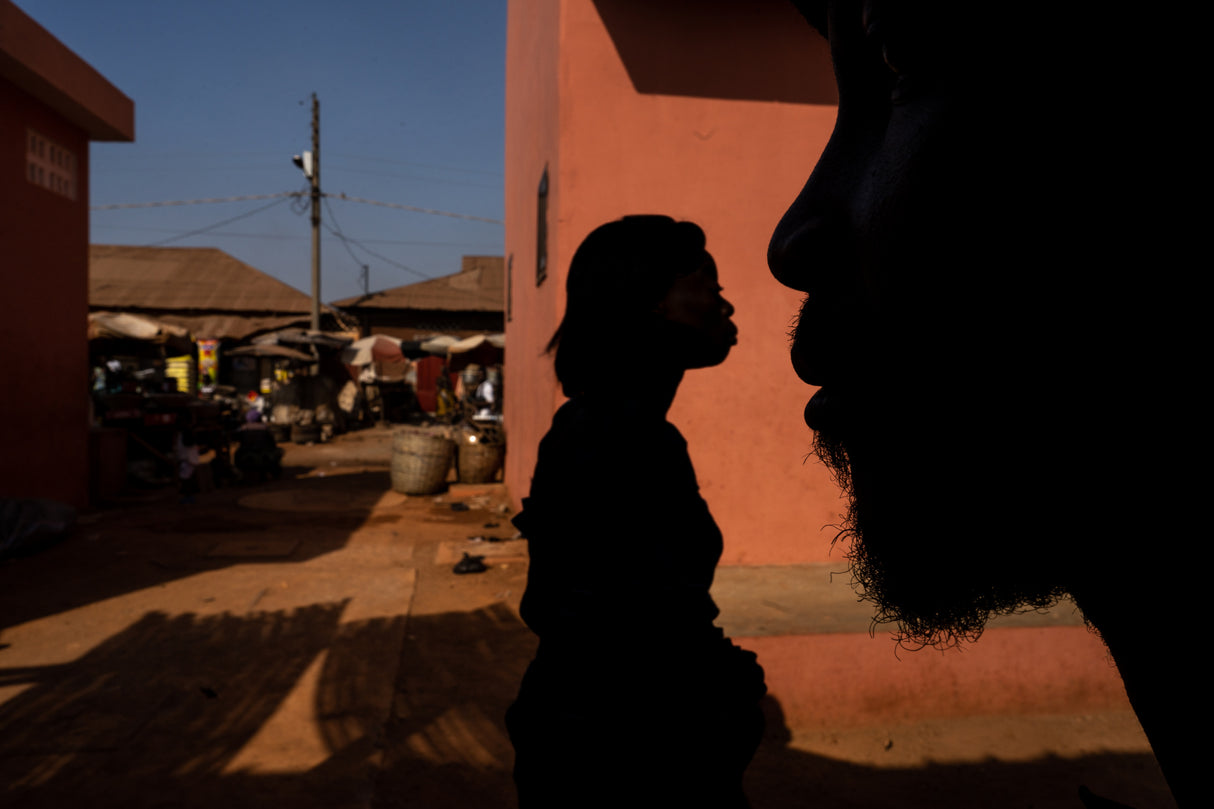 Market in Benin Poster och Canvastavla