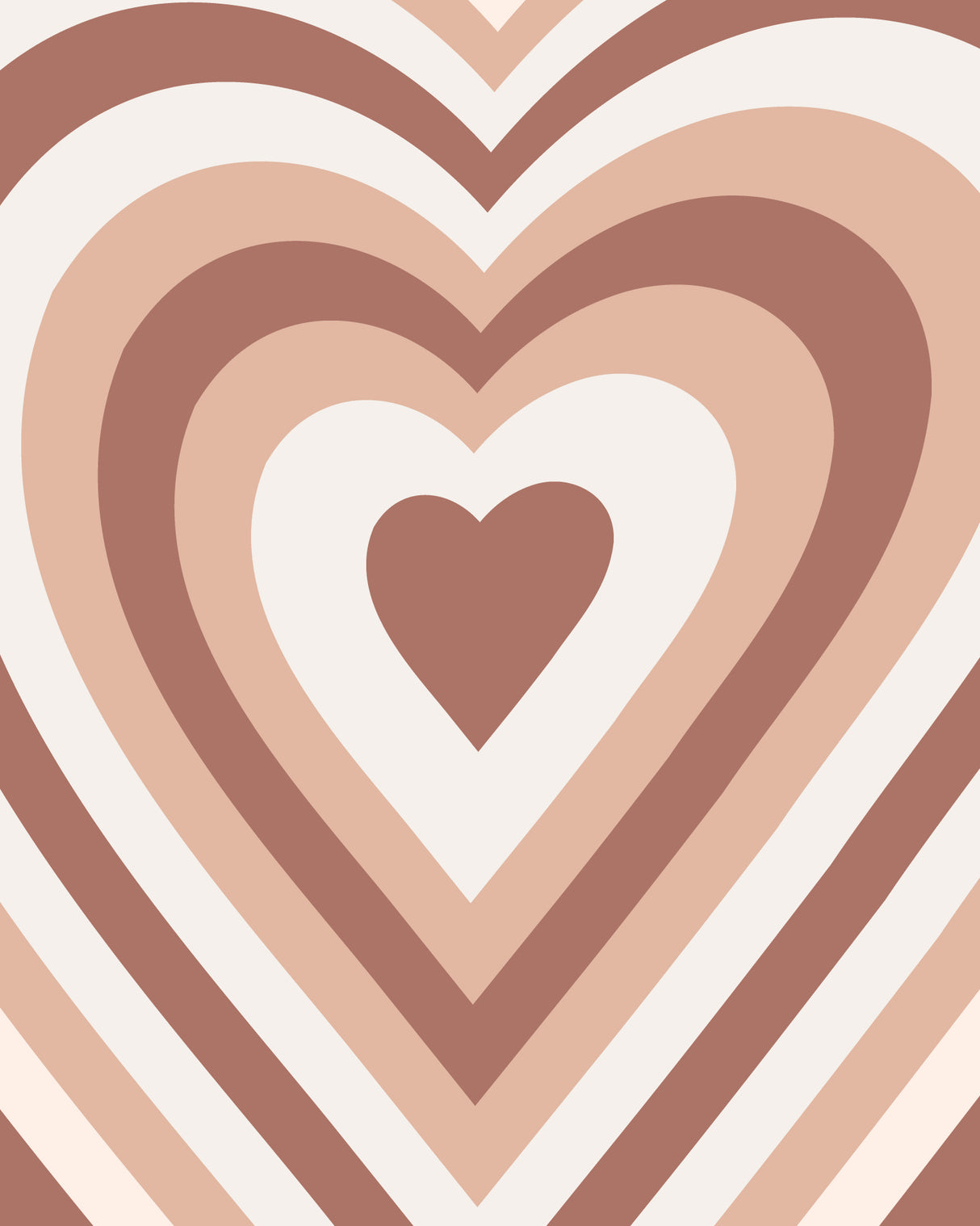 Hearts Radiate Poster och Canvastavla