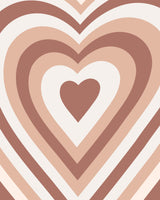 Hearts Radiate Poster och Canvastavla