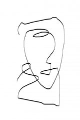 Abstract Head No1. Poster och Canvastavla