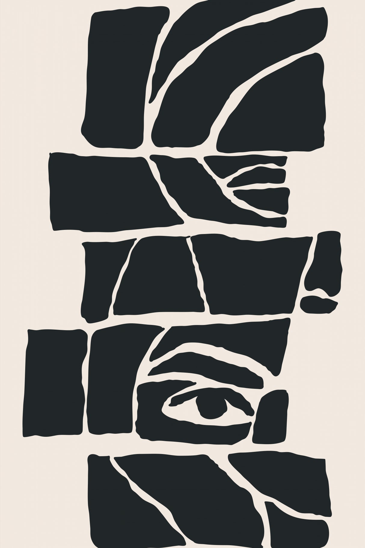 Abstract Face #7 Poster och Canvastavla