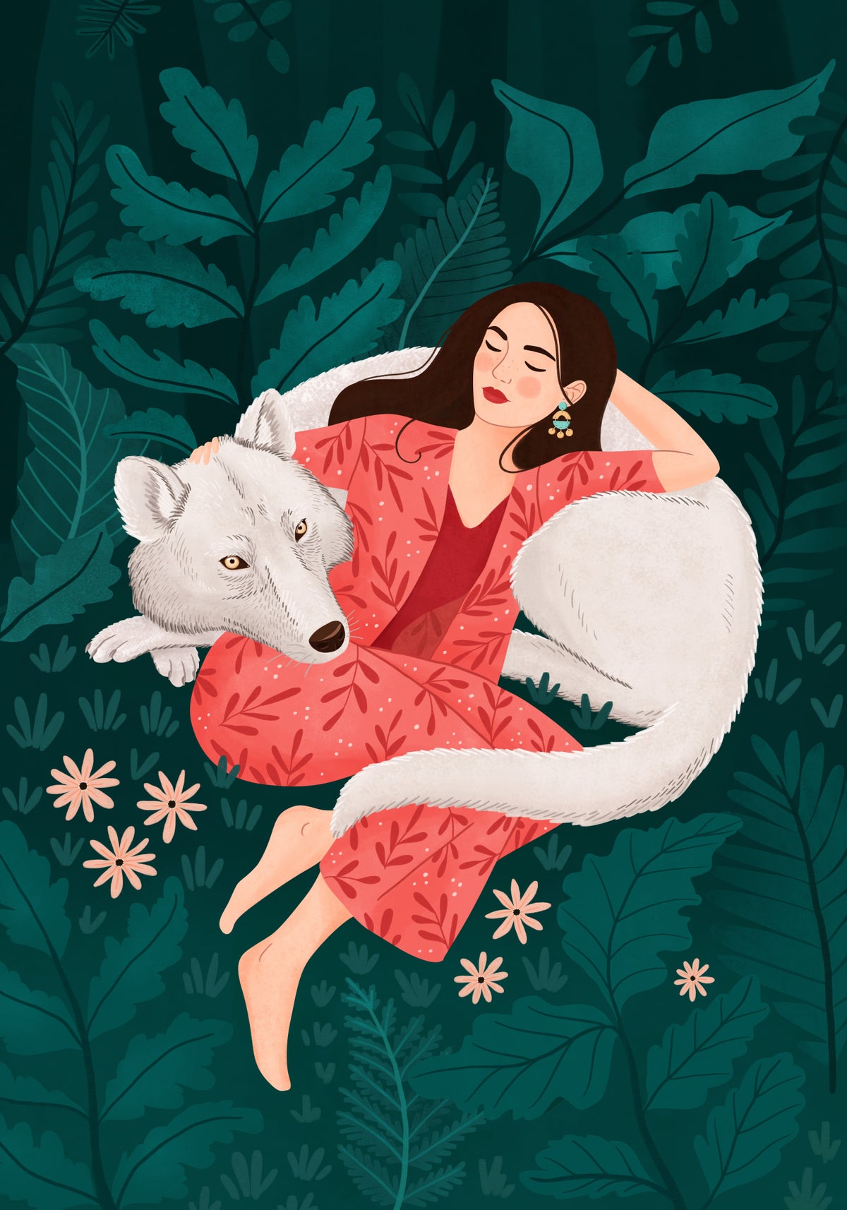 Polar Wolf Poster och Canvastavla