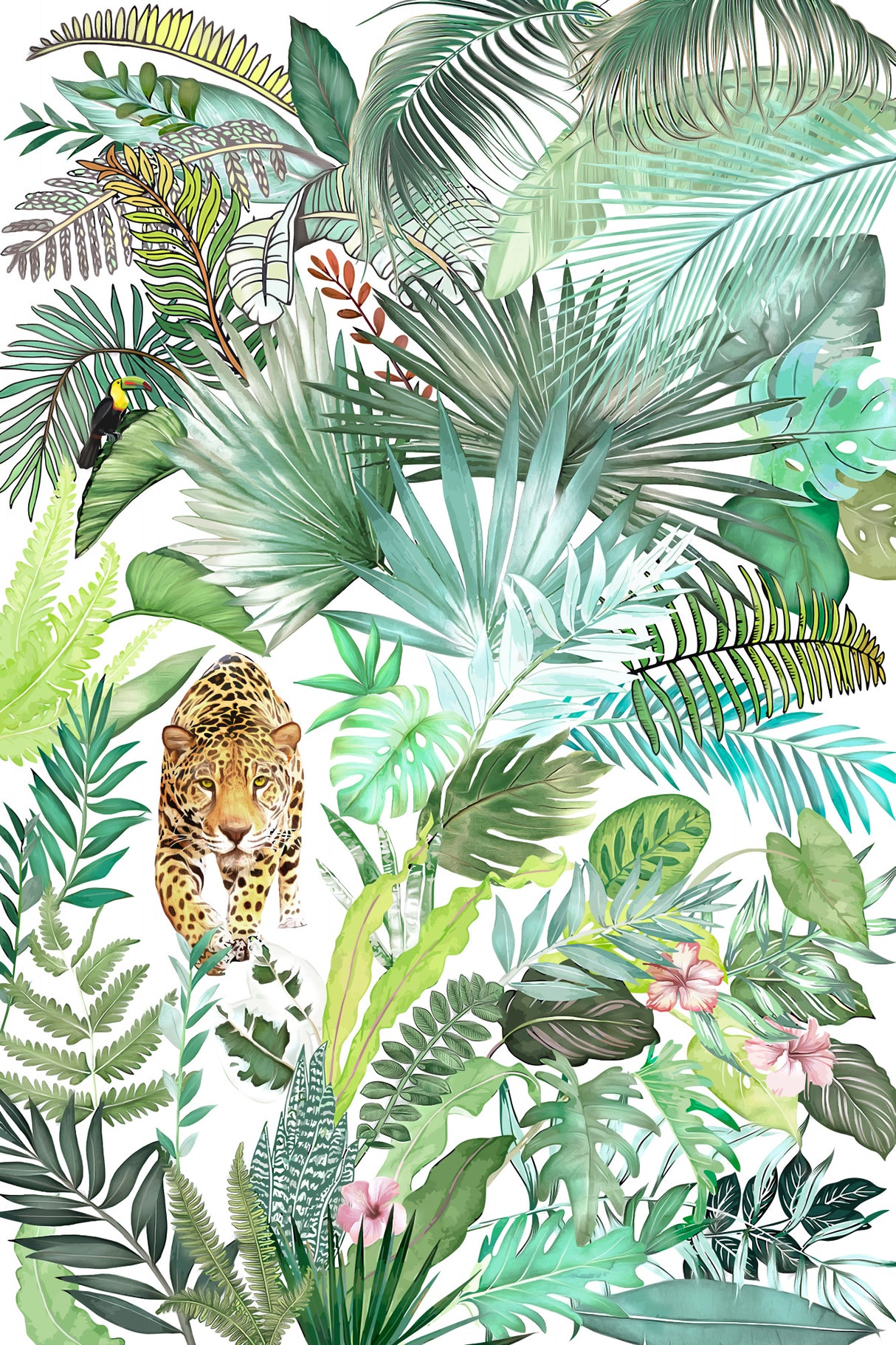 Jungle Leopard 03 Poster och Canvastavla