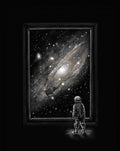 Looking Through a Masterpiece Poster och Canvastavla