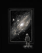 Looking Through a Masterpiece Poster och Canvastavla