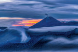 Blue hour diary from Mount Bromo Poster och Canvastavla