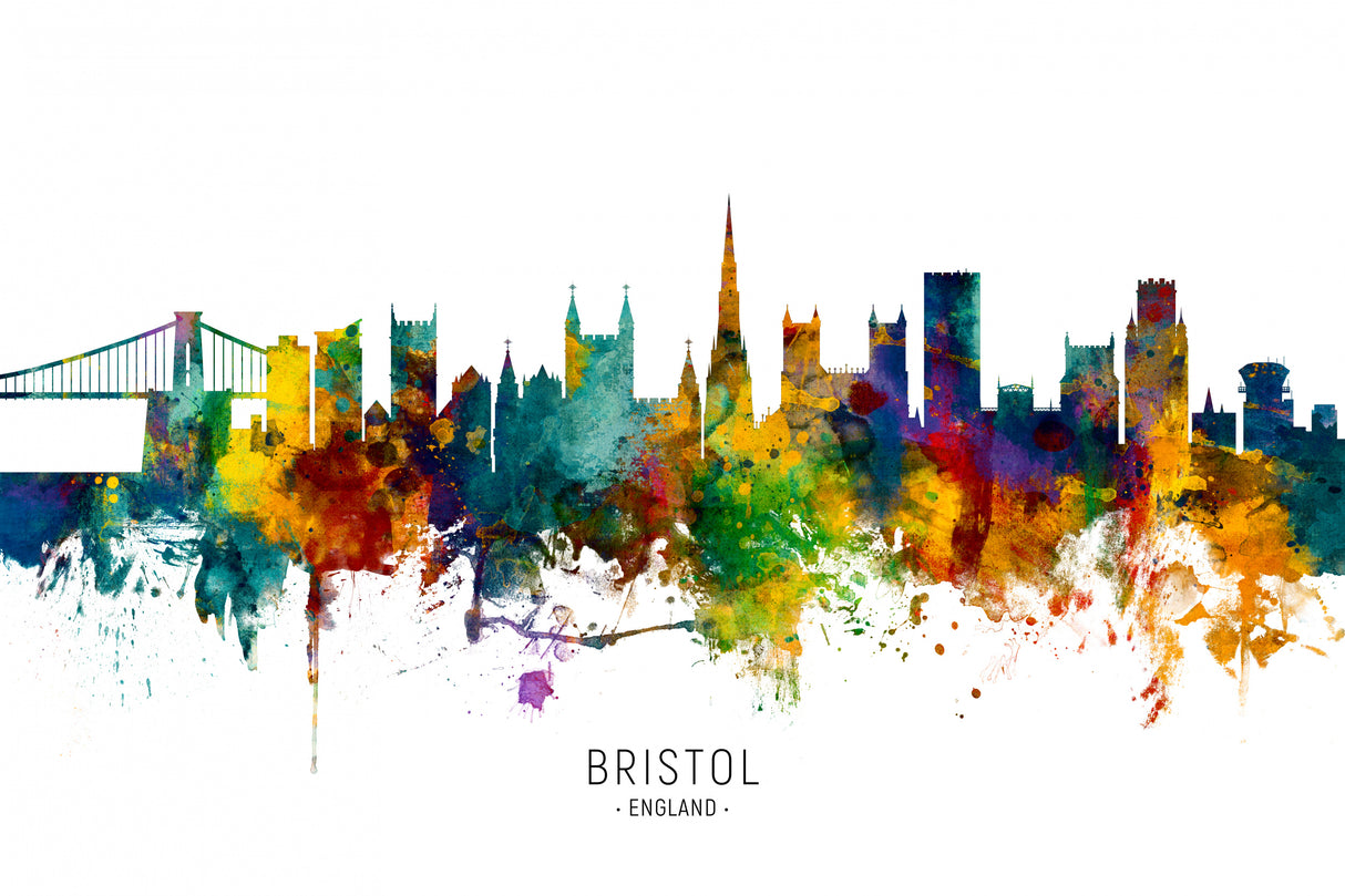Bristol England Skyline Poster och Canvastavla