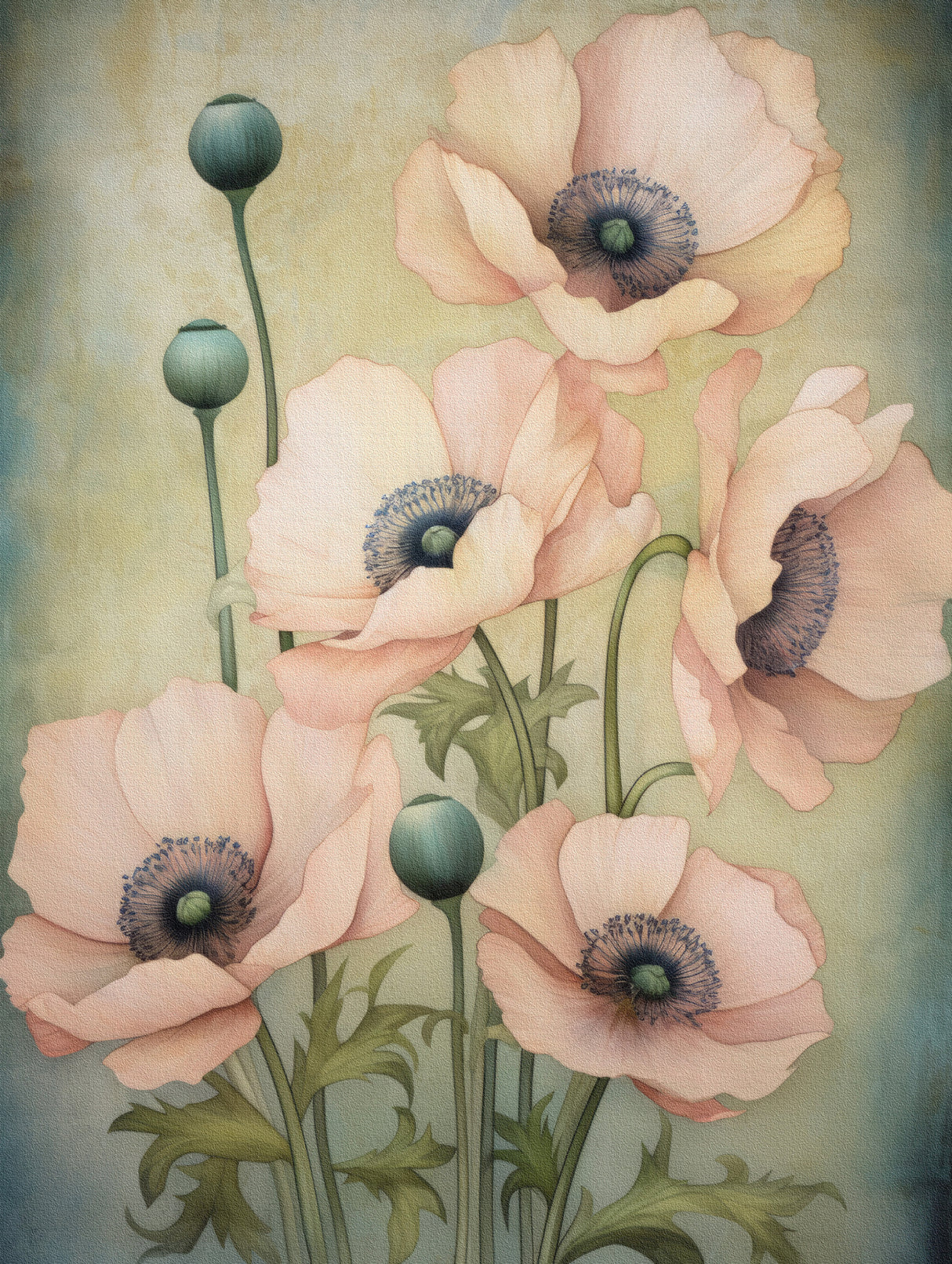 Poppies 16 Poster och Canvastavla