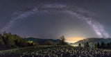 Milky way and daffodils Poster och Canvastavla