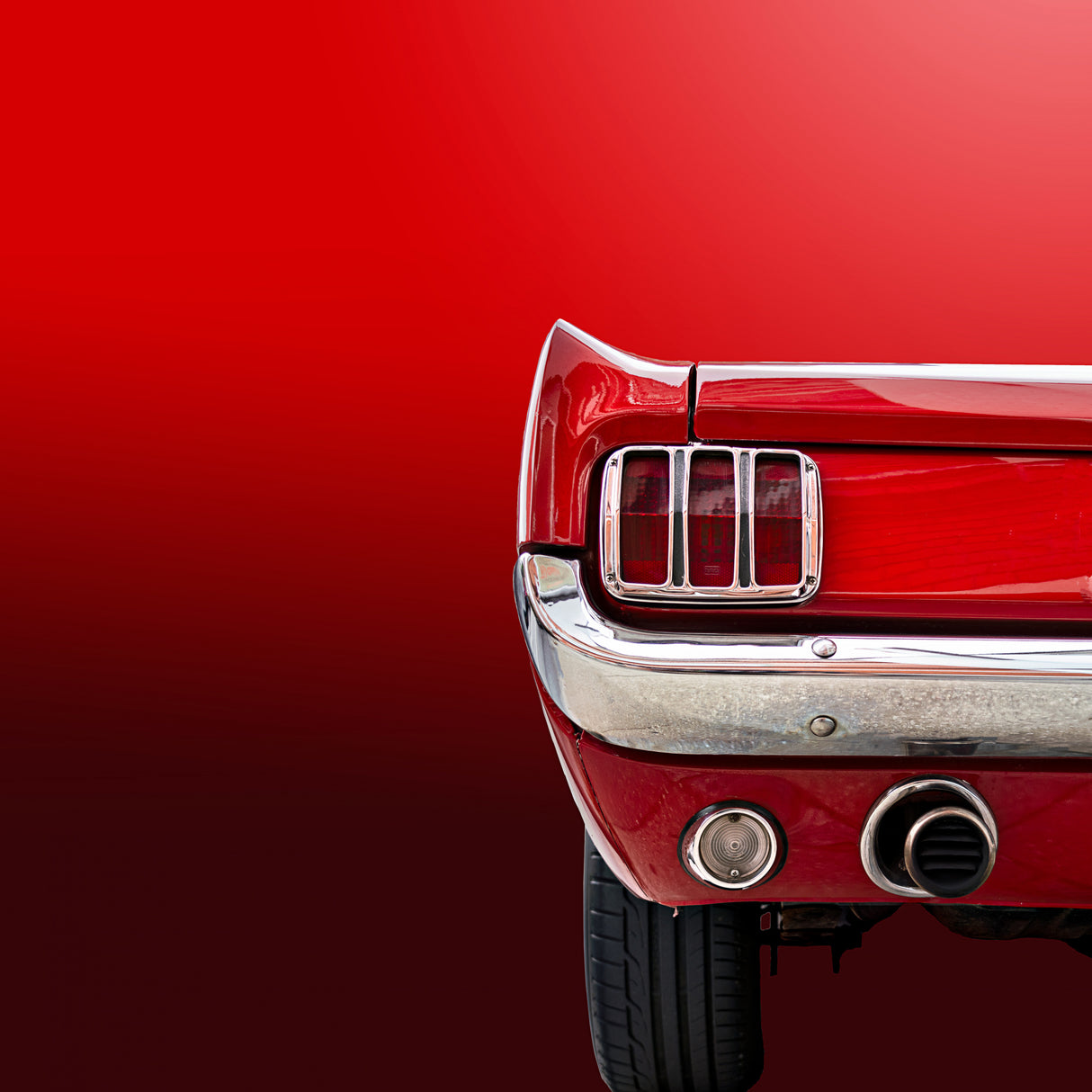 The Red Mustang Poster och Canvastavla