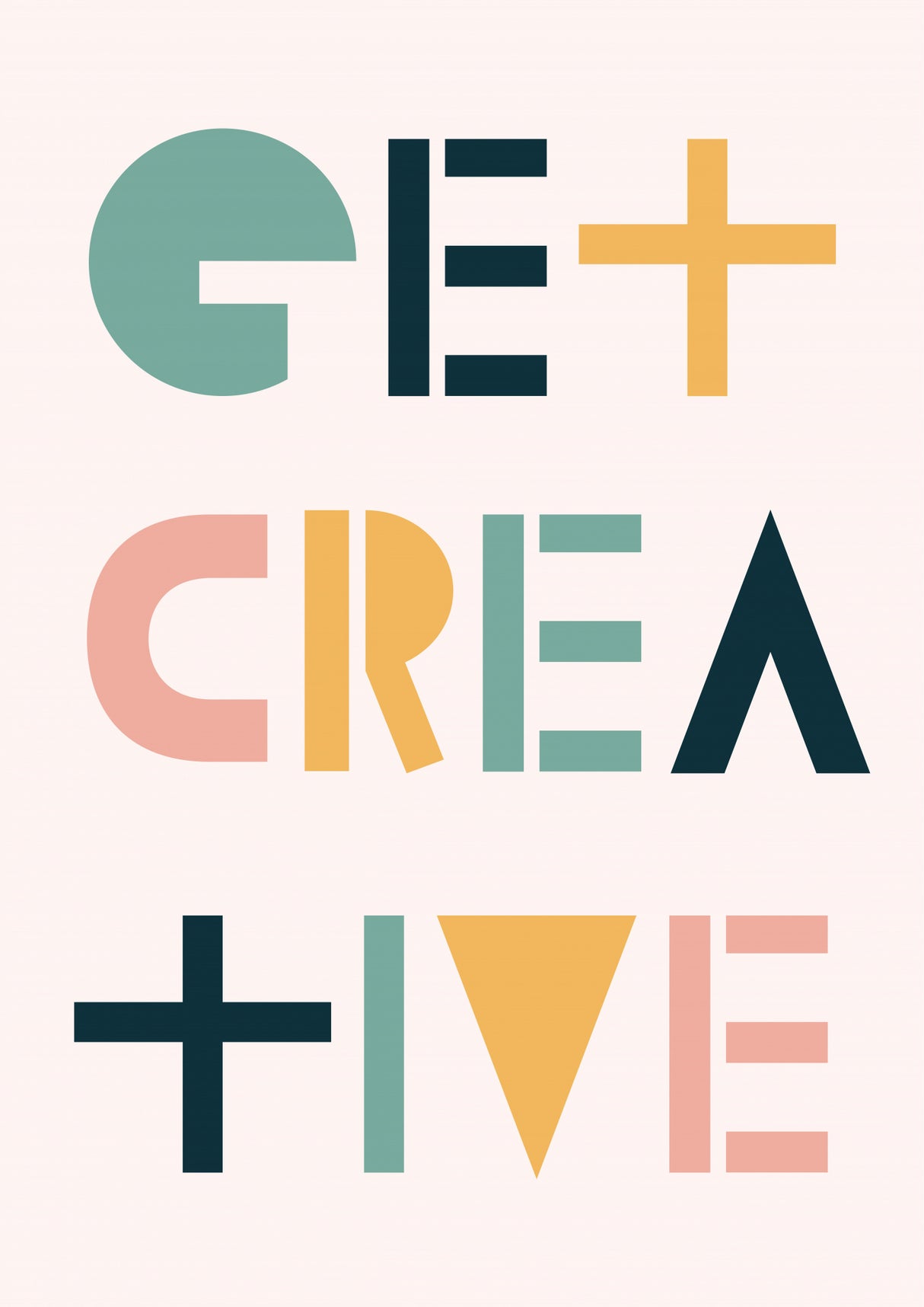 Get Creative Poster och Canvastavla