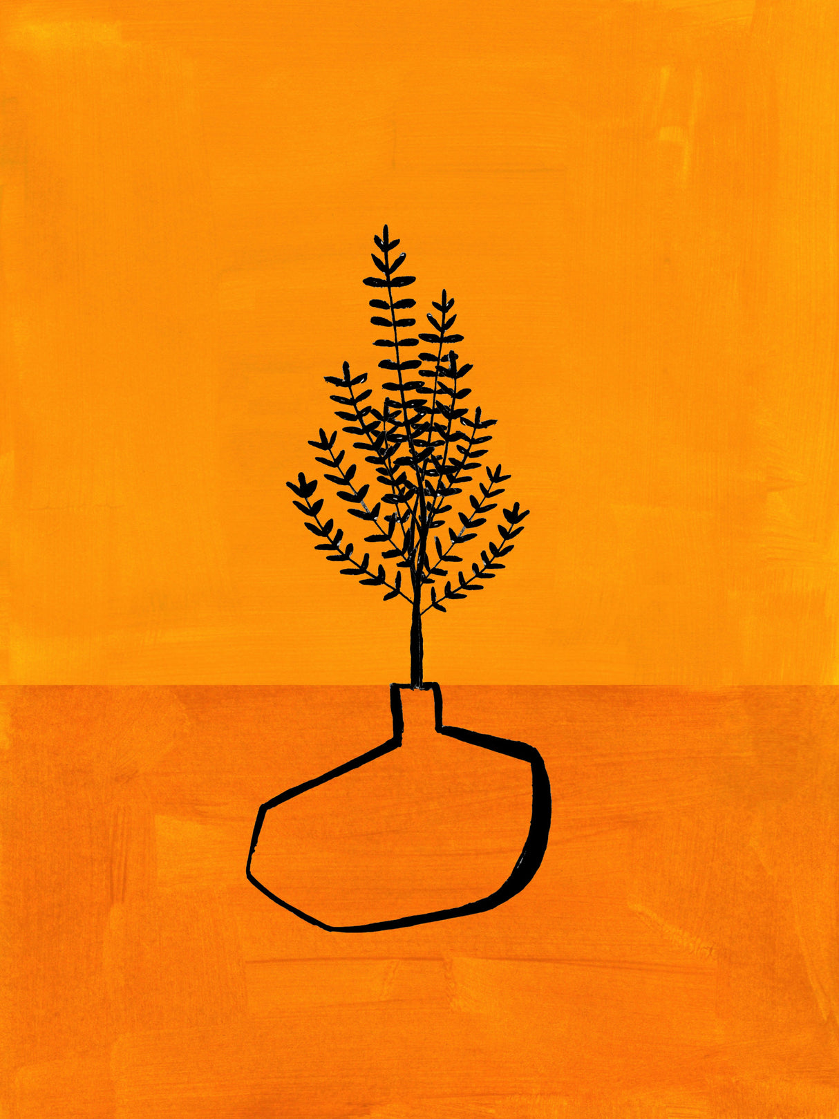 Sunset Vase Poster och Canvastavla