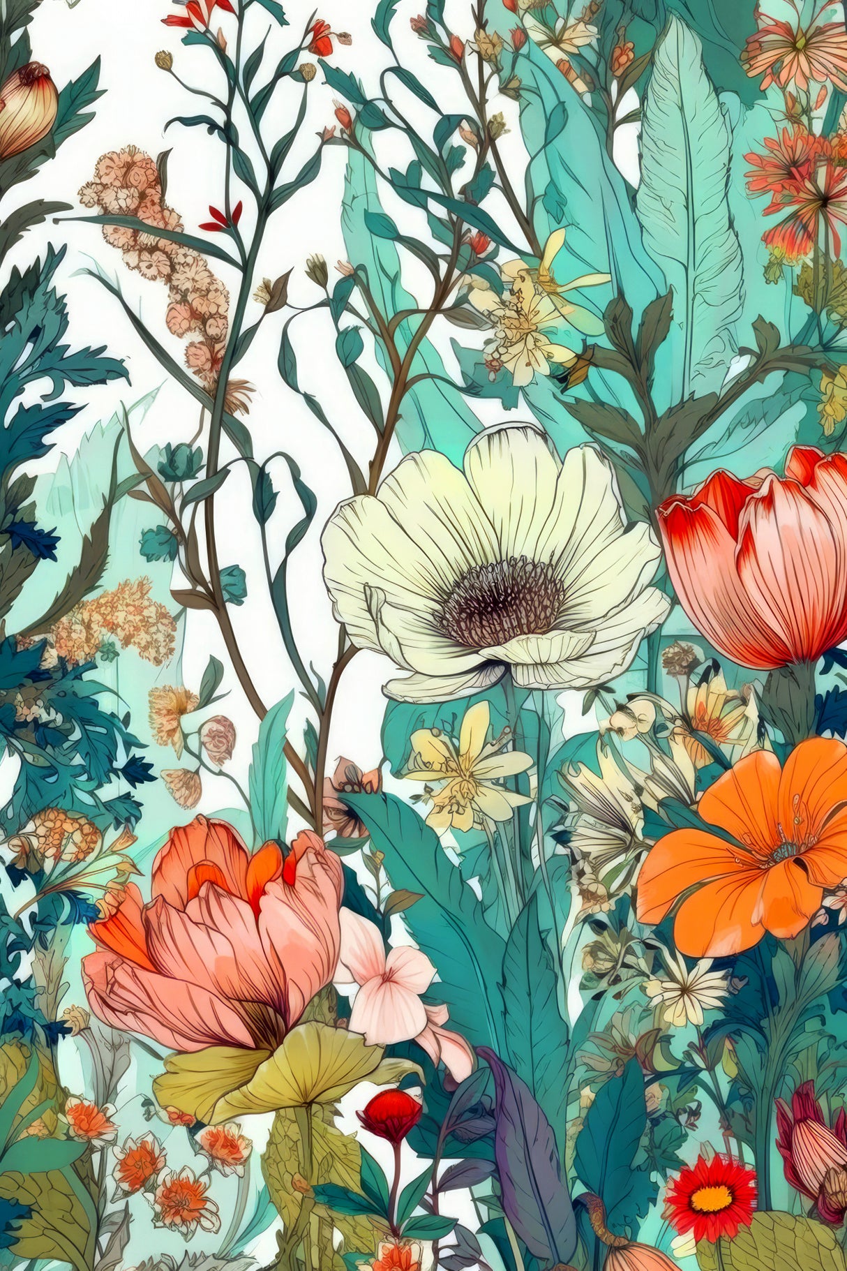 Meadow flowers 1 Poster och Canvastavla