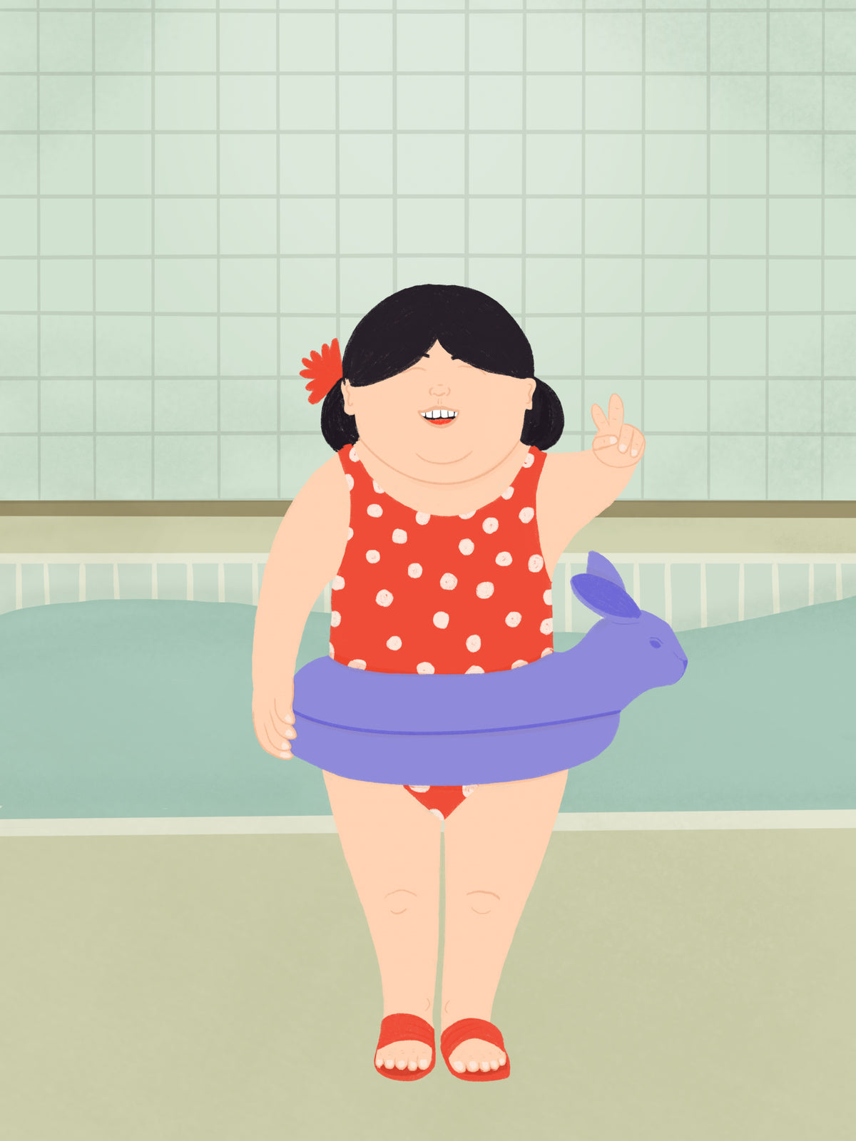 Swimming Lessons Poster och Canvastavla
