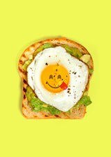 Toast Emoji Poster och Canvastavla
