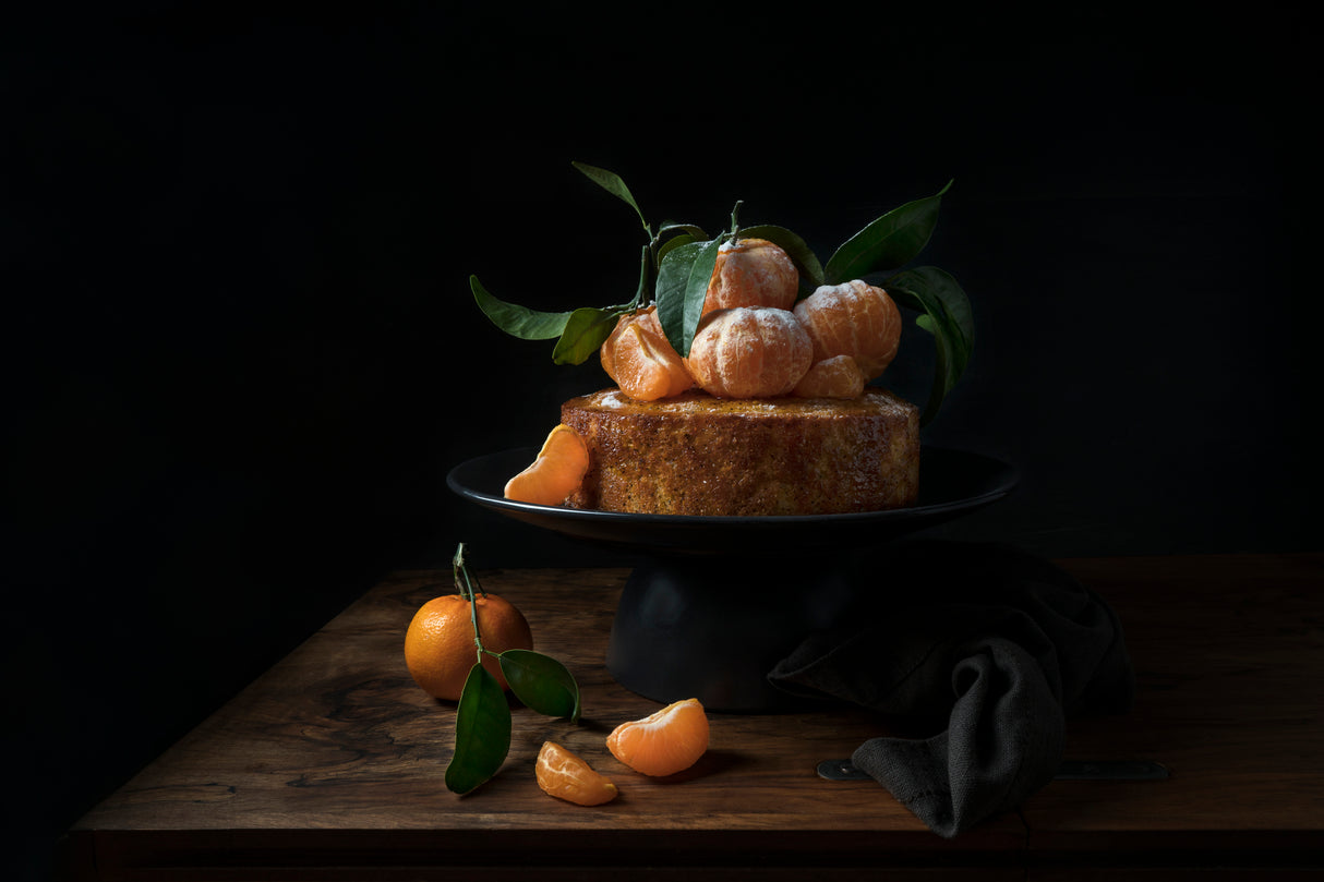 Polenta cake with sweet mandarines Poster och Canvastavla