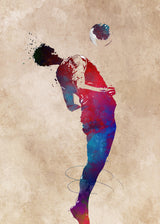 Football Soccer Sport Art 7 Poster och Canvastavla