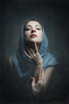 blue Poster och Canvastavla