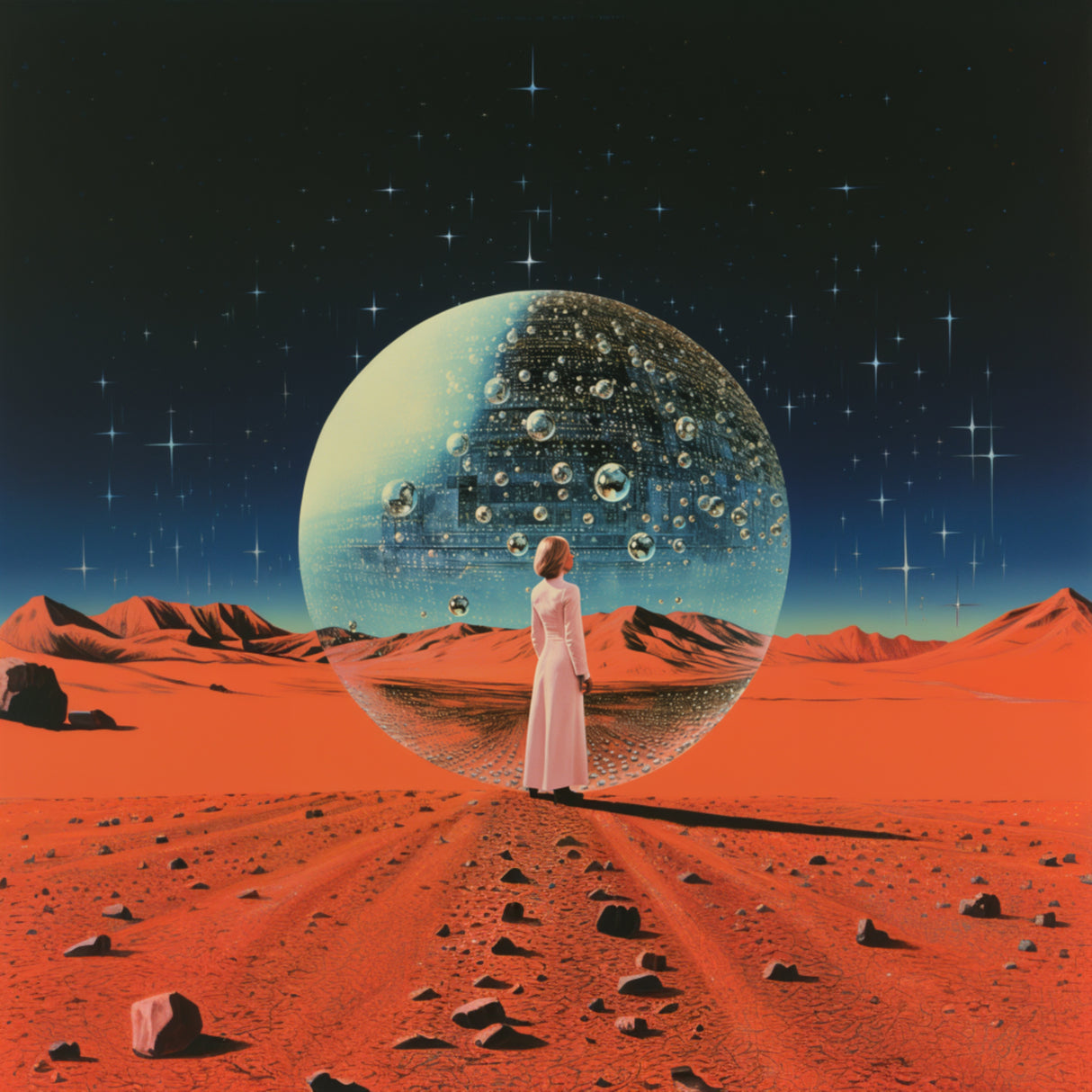 The Power of the Orb Collage Art Poster och Canvastavla