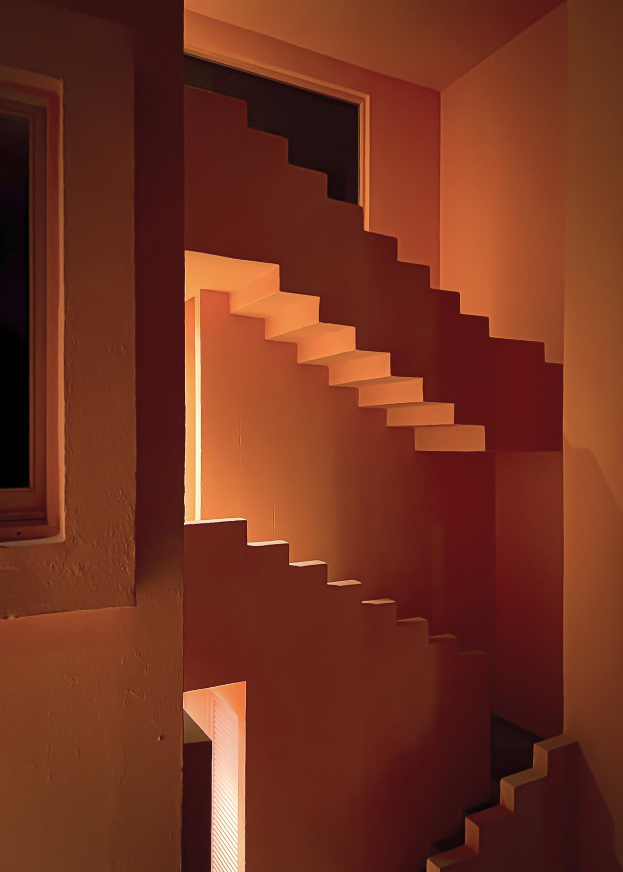 Night Orange Poster och Canvastavla