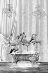Flamboyance &amp; Bubbles Black &amp; White Poster och Canvastavla