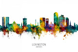 Lexington Kentucky Skyline Poster och Canvastavla