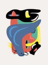 Blue Booty In Abstract Poster och Canvastavla