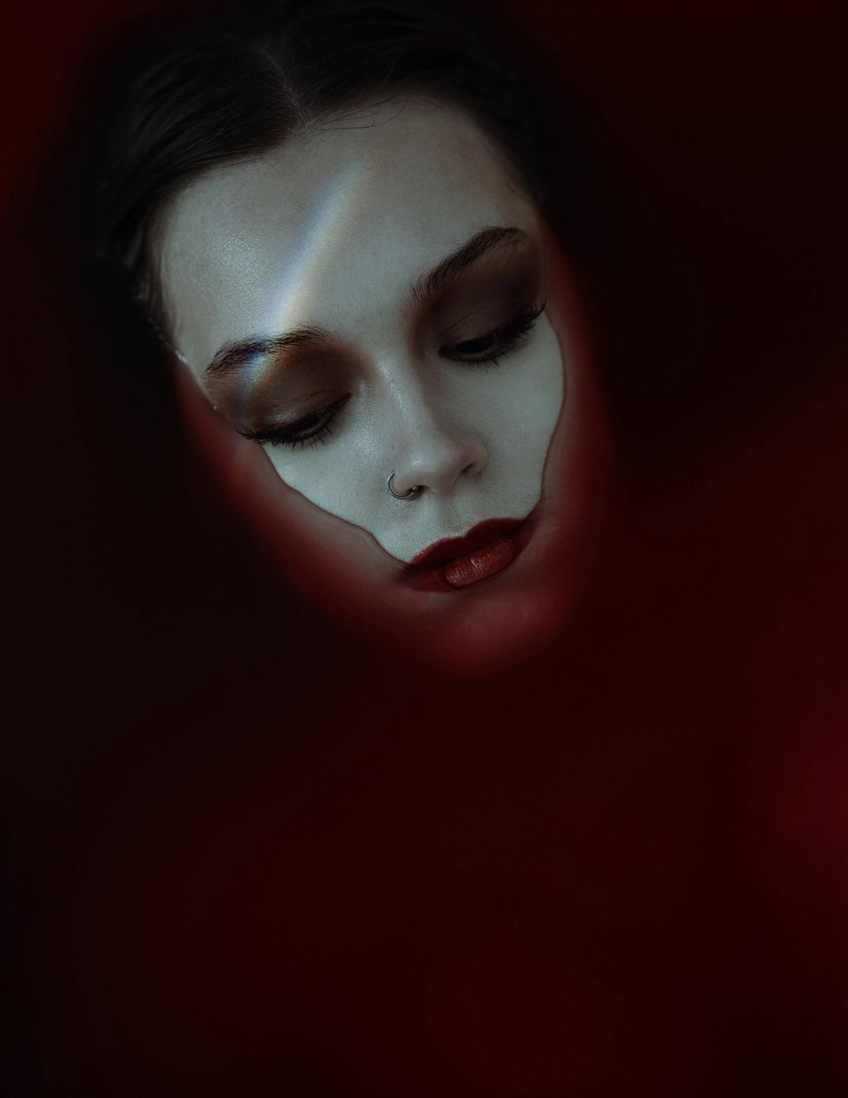 Red Moon Poster och Canvastavla
