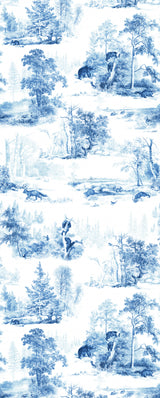 Hl011  Woodlands Blue   1206mm X 3000mm Poster och Canvastavla