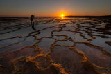 Sunset at beach of Portugal Poster och Canvastavla