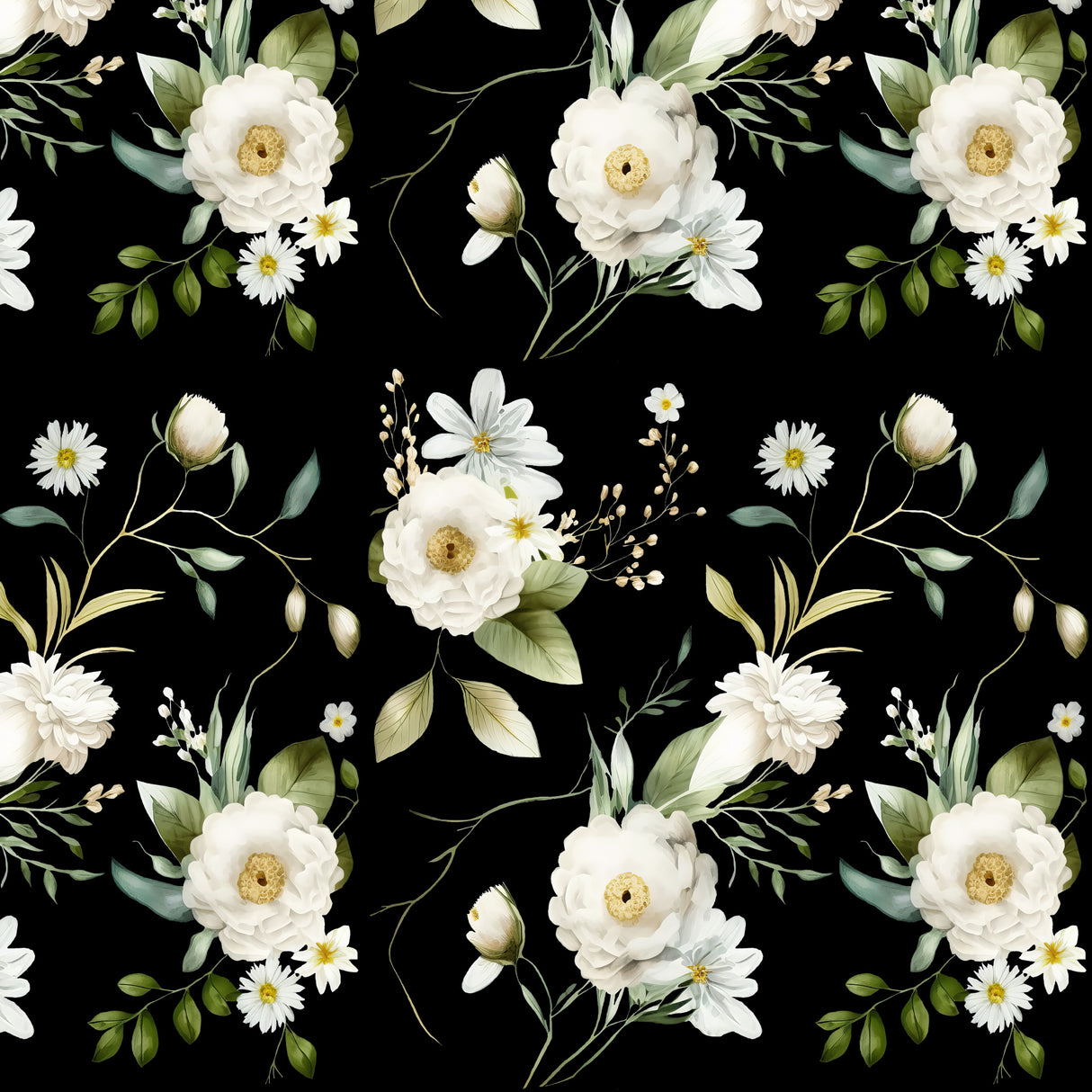 Wall Mural Wh 2 6144 Black Poster och Canvastavla